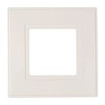 Single light switch finger plate - White