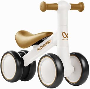 FabricBike Walker - Draisienne Bebe 10 Mois, Vélo d'équilibre sans pédale pour Les Enfants de 10 Mois et Plus, vélos pour bébés de 10 à 24 Mois, Vélo bébé à 4 Roues. (Light White)