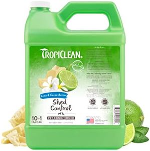 TropiClean Lime and Cocoa Butter Conditioner for Pets, 1 gal, Made in USA