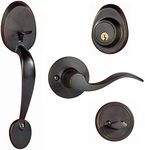 Dorence - Heavy Duty Single Cylinder Handleset with Wave Style Lever Handle - Oil Rubbed Bronze