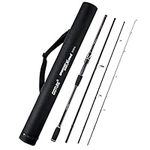 Goture Travel Fishing Pole - Spinning Fishing Rods - 4 Pieces Fishing Rod Lightweight Portable Fishing Pole, Telescopic Sea Fishing Rod Travel Fishing Rod 8ft Medium Heavy - Medium Fast