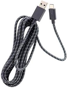 Deal4GO 9FT Durable Braided USB-C Charging Cable USB Type-C Cord for Xbox one Elite Series 2 Controller Switch Pro PS5 Controller (NO Packaging)
