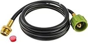 BBQ Future Adapter Hose 6501 for Weber Baby Q, Weber Q 100, Weber Q 120, Q1200, Weber Q, Weber Q 200, Weber Q 220 Series and Gas Go-Anywhere Grills, 6-Feet, Black