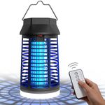 WUEAOA Bug Zapper Illuminated Remote control, 4200V 15W UV Mosquito Killer Lamp, Waterproof IPX4, Tasteless and Non-toxic, Electric fly zapper for indoor and outdoor