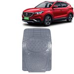 Kingsway Heavy Duty PVC Rubber Car Tray Floor Foot Mats Universal Fit for Morris Garages (MG) ZS EV, Model Year : 2020 Onwards, Color : Transparent, Complete Set of 5 Pieces