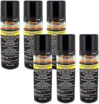 Custom Coat Sprayable Truck Bedliner 14.4 Ounce Spray Can - Black - A Great Aerosol Truck Bed Liner for Touch-Up or Complete Truck Beds (Pack of 6)