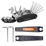 QKURT Bicycle Mechanic Repair Kit Set (Bike Tire Lever, Allen Keys, 16 in 1 Multi-Function Screwdriver Socket Wrench Kit,) Essential Bike Cycling Repair Tool Kit