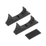 LT Easiyl 2pcs Console Holder Stand Gamepad Stand Cradle Console Stand Adapter Cooling Holder Base Horizontal Support Mount Compatible with Wii U Gamepad Black