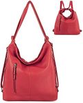 Purse for Women Convertible Backpack Purses and Handbags, 204-us-205#red, Large