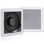 Herdio 5.25 Inch Ceiling Speakers 160W Flush Mount in Wall Speakers for Home Living Room Bedroom Bathroom Kitchen Office