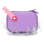 Mini First Aid Kit, 113 Pc. Water-Resistant Hard Toddler Kids Small Cute Case for Car, Home - TSA-Approved Travel Size