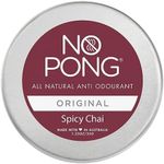 No Pong Spicy Chai Original All-Natural Deodorant, Paraben, Aluminum and Plastic-Free, Suitable for Men & Women, Australian-Made. 35g