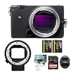 Sigma fp Mirrorless Camera Body with Sigma MC-21 Lens Mount Converter/Adapter and 64GB Extreme PRO Bundle (5 Items)
