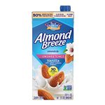 Blue Diamond Almond Breeze Milk, Unsweetened Vanilla, 32-Ounce Boxes (Pack of 12)