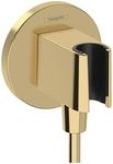 hansgrohe Handheld Shower Wall Outlet 1/2-inch Thread Connection in Polished Gold Optic, 26888991