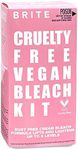 BRITE Bleach Kit. Vegan, Dust-Free, Ammonia-Free, Low Odor, Cruelty-Free Cream Bleach Formula, 8.4 oz