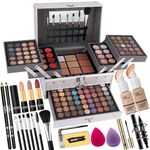 132 Color All in One Makeup Set for Women,Real Full Kit Makeup Gift Set for Teenager&Beginner Childrens Makeup Sets Kids Toys Christmas Birthday Gifts for 9 10 11 12 13 14 15 16 Year Old
