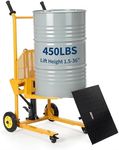 Hydraulic Material Lift with Adjustable-Width & Height Forks, Pallet Truck Dolly with Steel Platform Board, 450 Lbs Capacity, 36" Max Lift Table Fork Lift, for Garge, Workshop and Logistics Center