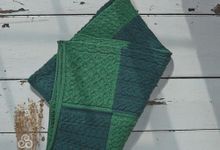 Aran Woollen Mills Patchwork Intarsia Merino Wool Irish Throw Blanket