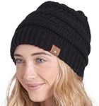 Tough Headwear Beanie for Women - Warm Chunky Cable Beanie Hats for Women, Winter Hats for Cold Weather, Knit Caps for Women & Stocking Caps