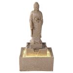 Asian Decor Water Fountain with LED Light - Earth Witness Buddha Garden Decor Fountain: Medium - Outdoor Water Feature