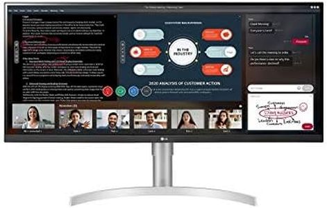 LG Electronics LG UltraWide 34WN650-W Moniteur 34', format 21:9 ultra-large, dalle IPS résolution UWFHD (2560x1080), 5ms GtG 75Hz, HDR 400, sRGB 99%, AMD FreeSync, haut-parleurs intégrés