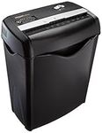 AmazonBasics 6-Sheet Cross-Cut Paper and Credit Card Home Office Shredder