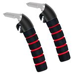 KOUNATSURI 2Pack Car Door Handle for Elderly Car Handle Assist Support Handle Multifunction Handle for Elderly and Handicapped (Red)