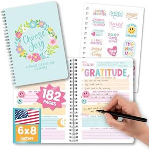 Hadley Designs Gratitude Journal Notebook - Daily Gratitude Journal For Women With Prompts, Daily Journals For Men, Guided Journals With Prompts, Teal Gratefulness Notebook