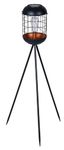 Luxform Lighting Metal Lighthouse Solar LED Garden Outdoor Tripod Light For The Patio or Decking 15Lumen 92cm
