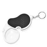 1 Piece LED Light Magnifier, 5x Illuminated Magnifying Glass Foldable Portable Magnifier HD Magnifier with Flip Lens with 45mm Diameter, Suitable for Reading, Going Out, Hobby Travel etc.