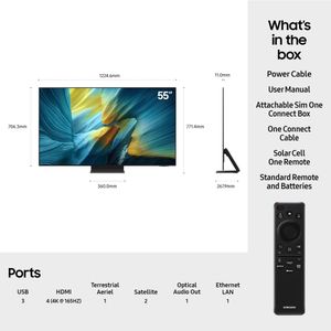 Samsung 55" OLED 4K Smart TV – S95F, 2025 Model