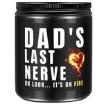 Gifts for Dad from Daughter Son,Funny Birthday Fathers Day Christmas Gifts for Dad Step Dad Father in Law,Fathers Day Present for Husband,Scented Candles Gifts for Dad(Dad's Last Nerve)