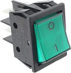 SPARES2GO SW69 Green Neon On/Off Rocker Switch Unit for Lincat Lamp Warmer Bar/Heated Display