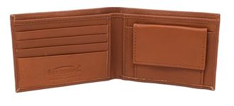 Marshal Soft Leather Kids Slim Thin Coin Pouch Bifold Wallet, Tan, S, Bifold Wallet