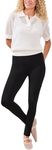 Tribal womens Flatten It Stretch Jersey Legging Pants, Black, Medium US