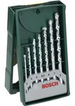 Bosch Accessories 2607019581 Masonry Mini X-Line Drill Set, 160mm x 83mm x 21mm, 7 Pcs, Pack of 7 Silver