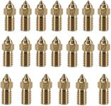 KOYOFEI 20PCS Brass Nozzle Kit for Neptune 4, 3D Printer Accessories 8PCS 0.4mm, 3PCS 0.2mm, 0.6mm, 0.8mm, 1.0mm Brass Nozzles Kit for Elegoo Neptune 4, Neptune 4 Pro