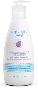 Live Clean Baby Lotion, Soothing Oatmeal Relief, 750 mL
