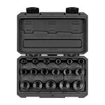 TEKTON 1/2 Inch Drive 12-Point Impact Socket Set, 17-Piece (5/16-1-1/4 in.) | SID92336