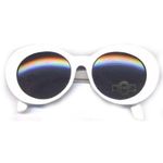 MyPartyShirt Kurt Cobain White Round Sunglasses