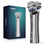 Electric Razor for Men - KENSEN Electric Shavers for Men Electric Razor, Men's Rotary Electric Shavers Waterproof, Wet and Dry, Magnetic Floating Head Razor, 3D Rechargeable Shavers for Men Shaving