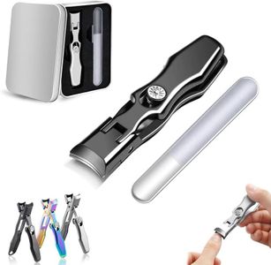 German Nail Clippers for Men, 2024 New Ultra Sharp Nail Clippers, Professional Extra Large Heavy Duty Toe Clippers for Seniors with Catcher File