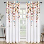 CVR Home Decore 3D Printed Beautifully Desgin Digital Printed Polyester Fabric Curtainss - Pack of 2 Curtains with Eyelet Ring for Long Door (9 feet) (4 x 9 Long Door)*Z90