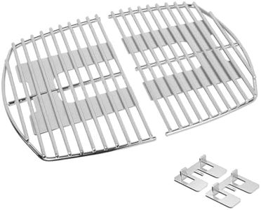 Stanbroil Stainless Steel Grill Cooking Grates for Weber Q100, Q1000 Series, Q1200, Q1400 Gas Grill, Replacement for Weber 7644 - Set of 2
