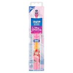 Oral-B Kid's Battery Automatic Toothbrush Featuring Disney's Little Mermaid, Soft Bristles, For Kids 3+, 1 Piece,Pink