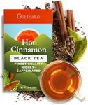 Gya Tea Co Hot Cinnamon Black Tea Loose Leaf Tea - 5.29 Oz 70 Cups Cinnamon Tea High Caffeine Tea - 100% Pure Natural Cinnamon Tea Loose Tea Leaves Loose Leaf - Brew As Hot Or Iced Tea Fruit Tea