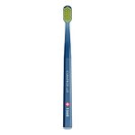 Curaprox CS 1560 Soft Toothbrush – Adult Gum Care and Plaque Removal | Gentle Transition for Firmer Brush Users | Single Pack, Navy-Lime | Made in Switzerland