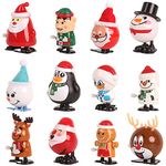 LOKIPA Christmas Wind Up Toys for Kids & Adult,12 Christmas Wind Up Toy for Christmas Stocking and Goody Bag Filler