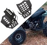 ECOTRIC Black Heel Guards footrest Stand For Yamaha Banshee Left + Right Nerf Bars Plastic 1990-2006 2 Packages